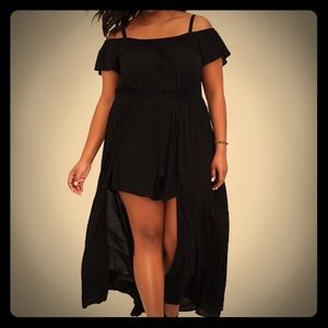 Torrid Sz 2 challis off shoulder romper NWT